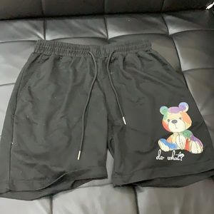 Graphics Teddy Bear Designed Shorts